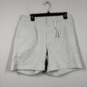 Banks Journal Mens Size 32 Supply Walk Shorts Chino Khaki Cotton Blend Stretch